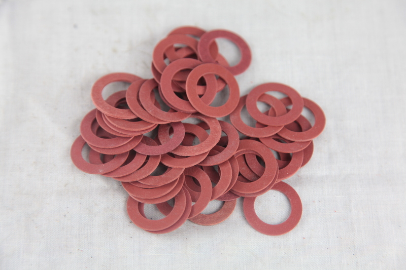 20mm RED FIBRE FLAT SEALING WASHER WASHERS NON CONDUCTIVE STANDARD BS6091 M20 